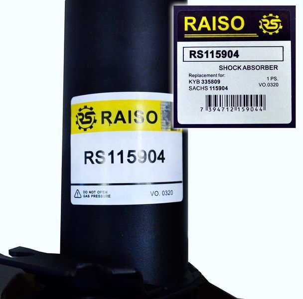 Амортизатор передний (Raiso Швеция) Мерседес Спринтер (Спарка) Mercedes Sprinter 904 96-06 #RS115904 UAQVCZP4 RS115904 фото