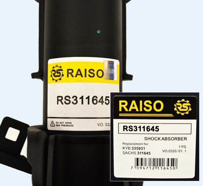 Амортизатор передний Raiso (Швеция) Mercedes Vito 639 Мерседес Вито 639 #RS311645 UAADYPD4 RS311645 фото