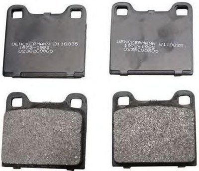 Гальмівні колодки дискові зад. Audi 80 72-86, VW Golf/Jetta/Passat 74-88 B110835 фото