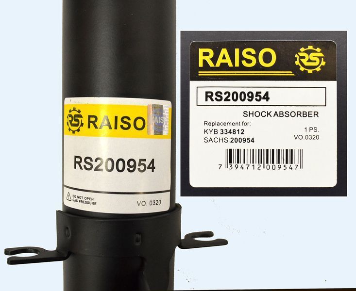 Амортизатор передній Фольксваген Бора Volkswagen Bora (Raiso Швеція) #RS200954 UAVNDHH8 rs-2362 фото