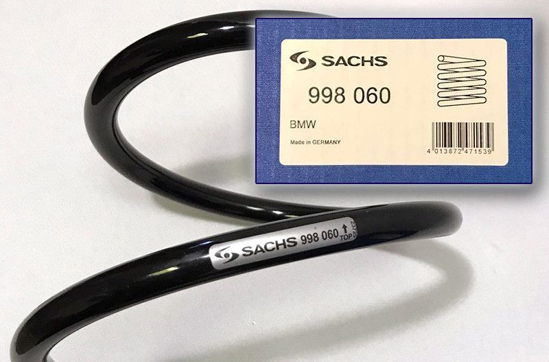 Пружина передняя Sachs (Original) БМВ 5-Серия (Е39) BMW 5-Series (E39) #998060 UATWNYP8 rs-1842 фото